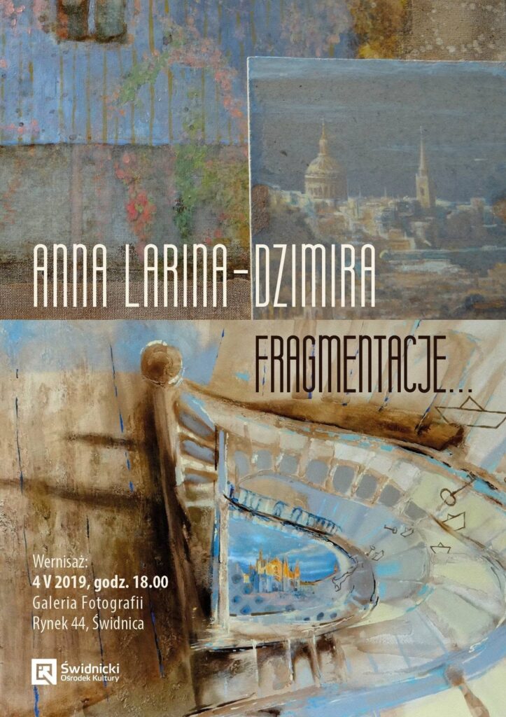 Plakat wystawy Fragmentacje, 2019